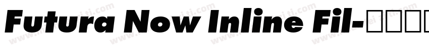 Futura Now Inline Fil字体转换
